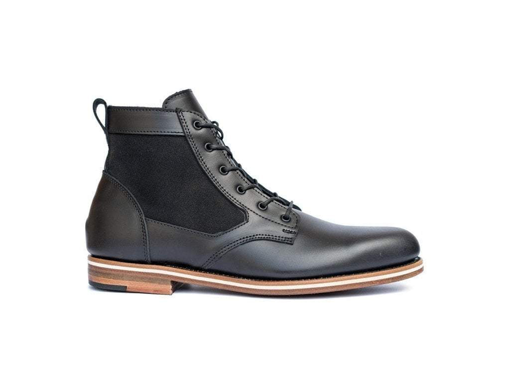 mens black leather boots
