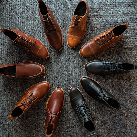 A collection of HELM Boots