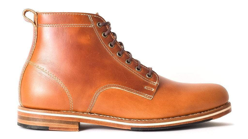 mens' leather lace up work boots