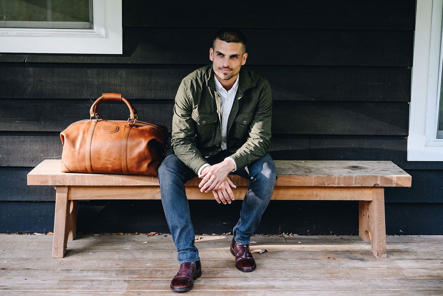 Korchmar Leather / Pebbled Tan / 22" TWAIN by Korchmar