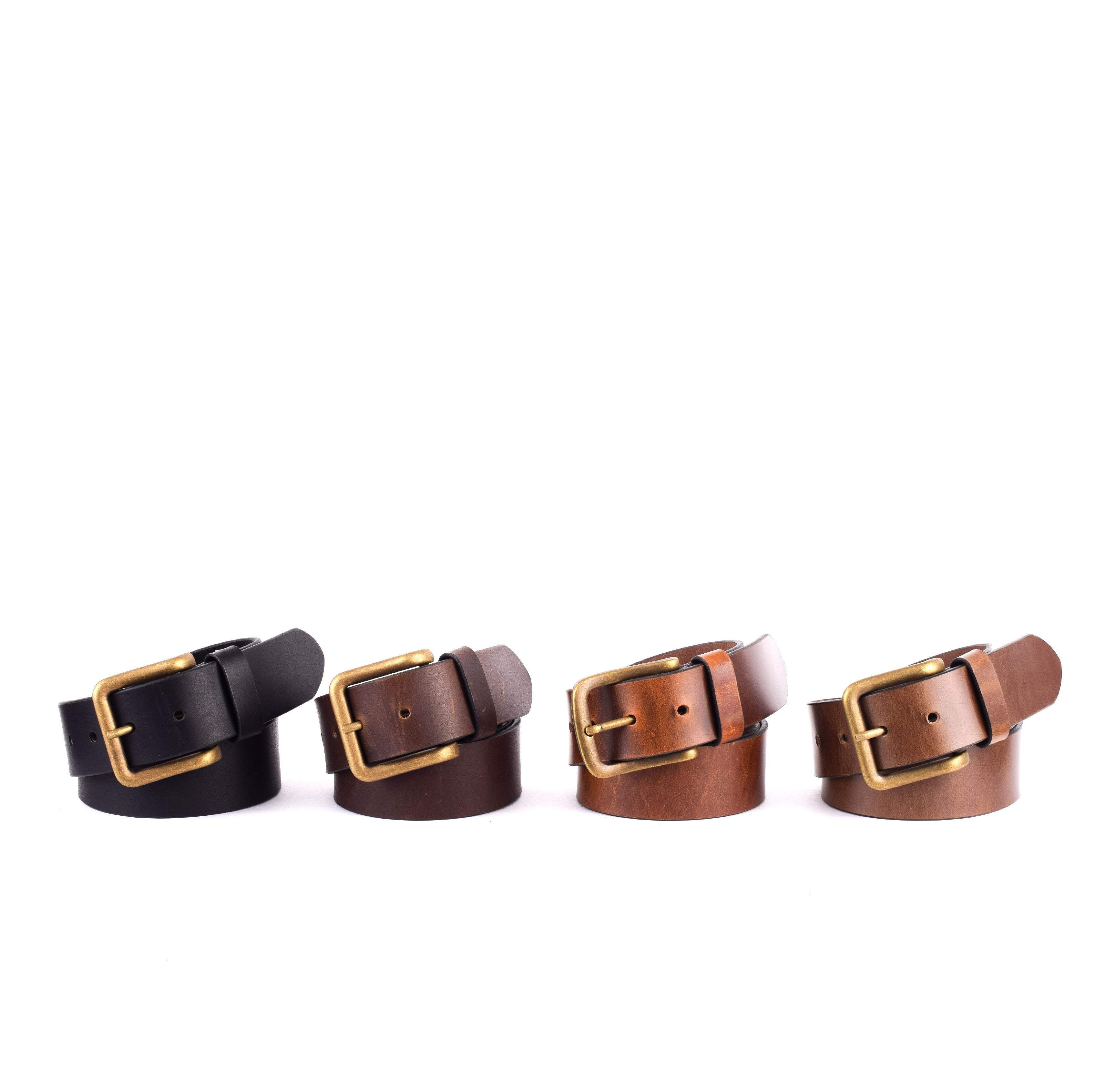 HELM Accessories Brass Buckle Wide Belts