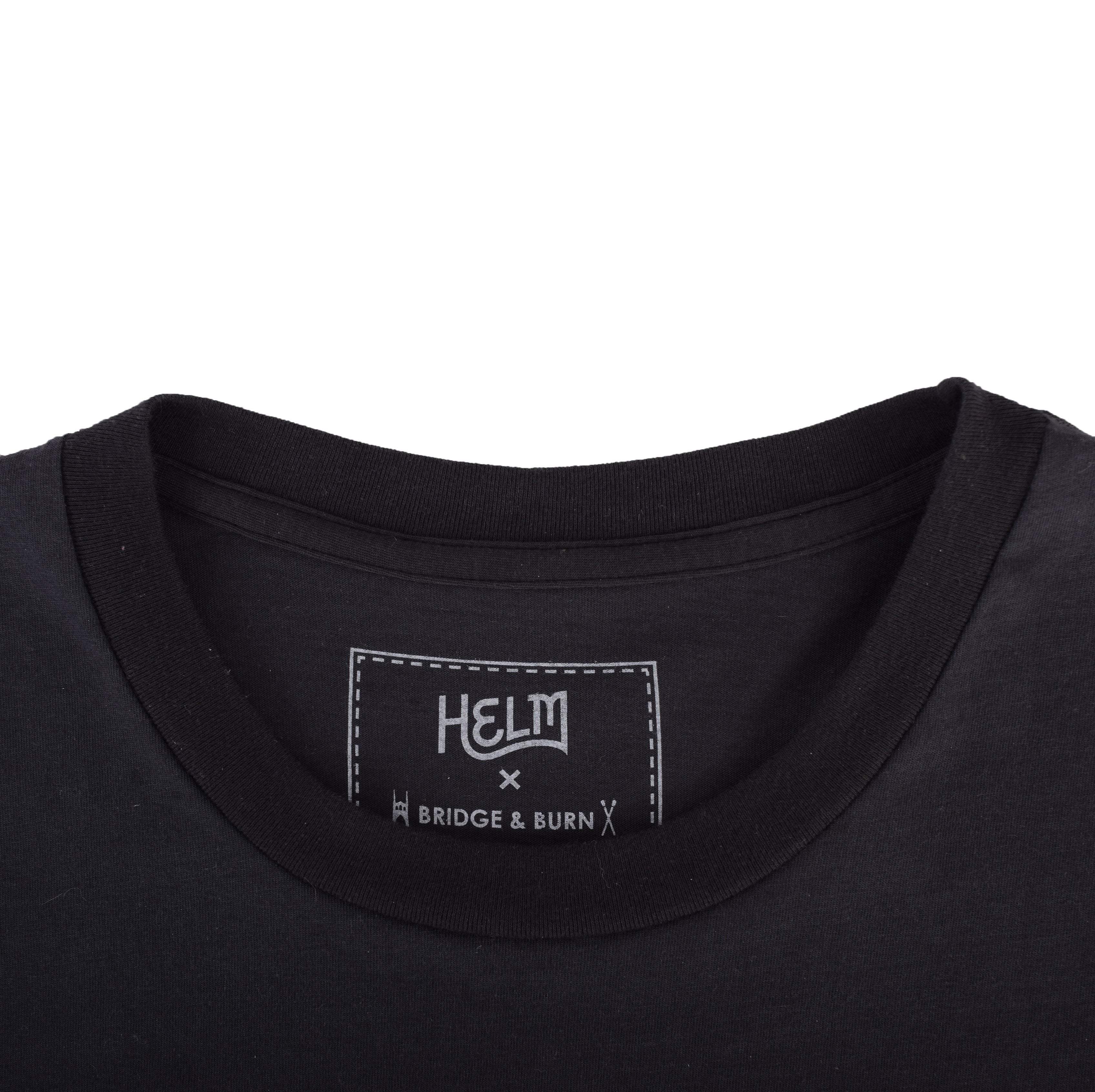HELM + Bridge & Burn Black T-Shirt