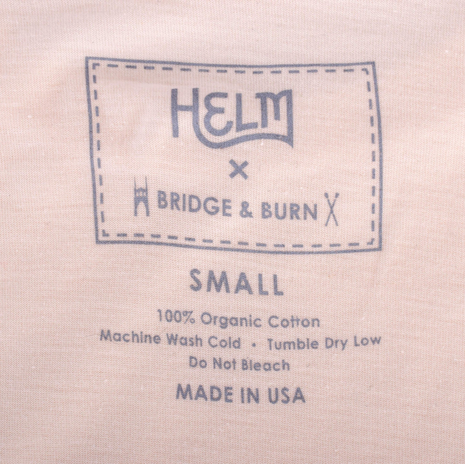 HELM + Bridge & Burn Natural T-Shirt